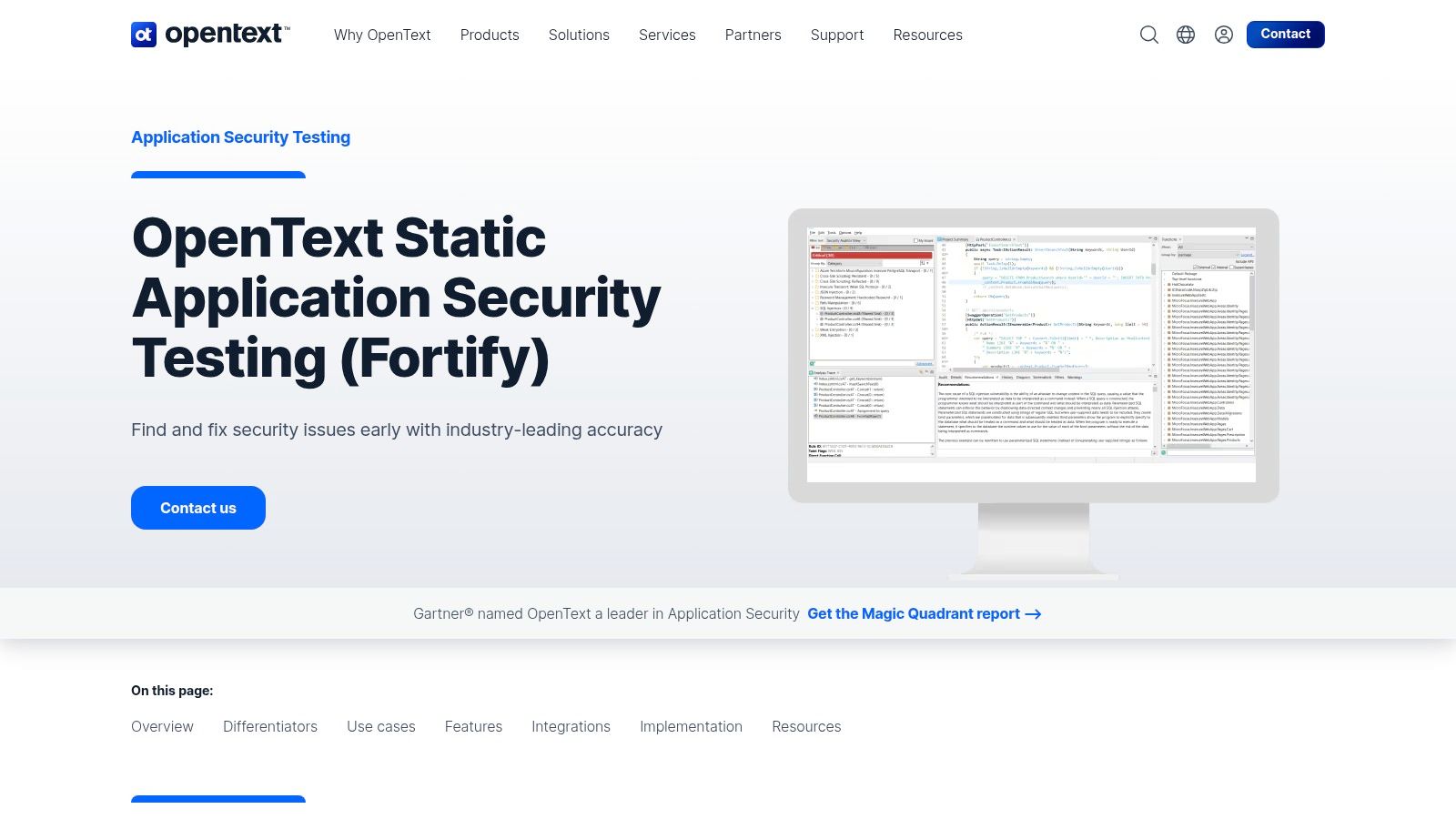 OpenText Fortify (Fortify Static Code Analyzer)